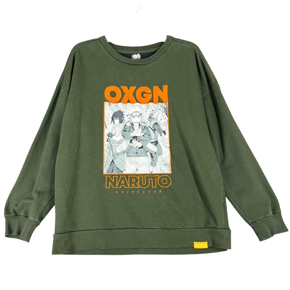OXGN Naruto Shippuden Sweatshirts Graphic Anime Pullover L Mens